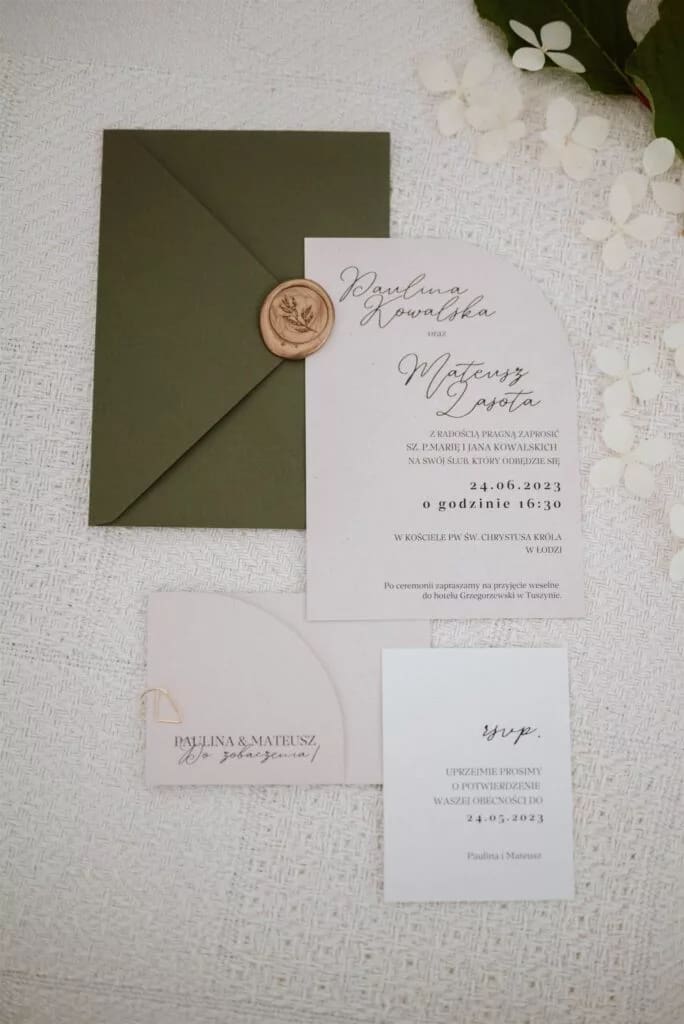 Zaproszenia ślubne - Nowa natura - obrazek 7