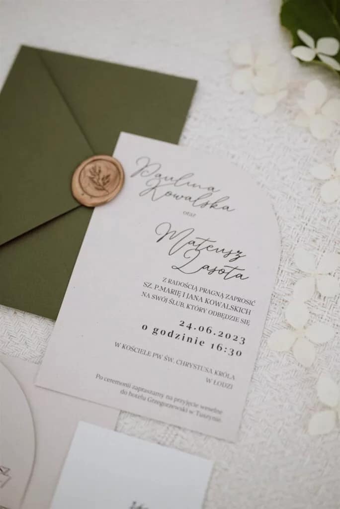 Zaproszenia ślubne - Nowa natura - obrazek 6